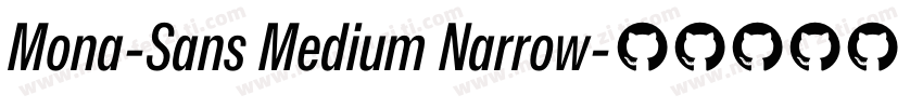 Mona-Sans Medium Narrow字体转换